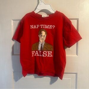 Red Kids T-Shirt with Graphic Print